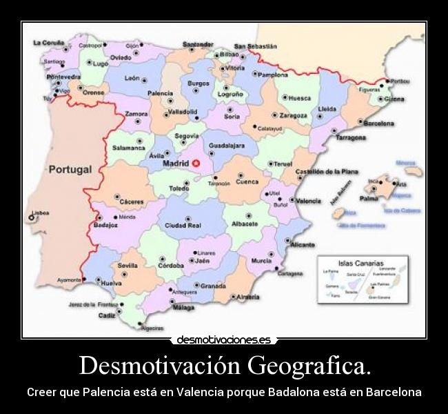 Desmotivación Geografica. -