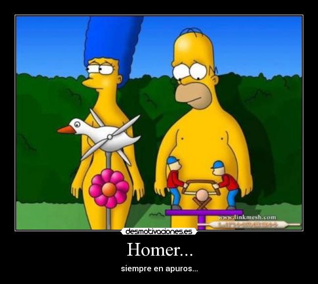 Homer... - siempre en apuros...