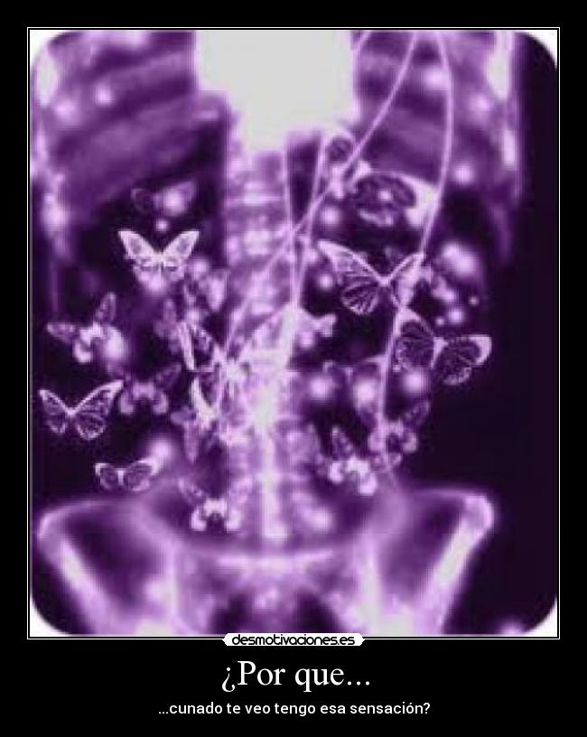¿Por que... - ...cunado te veo tengo esa sensación?