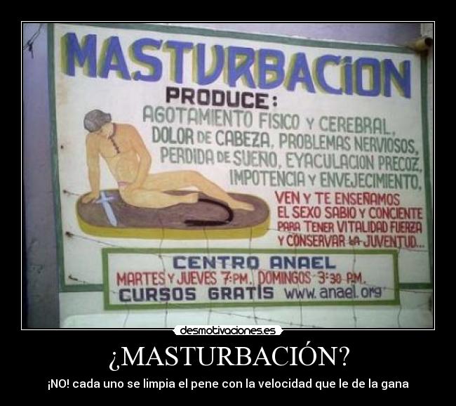 ¿MASTURBACIÓN? -