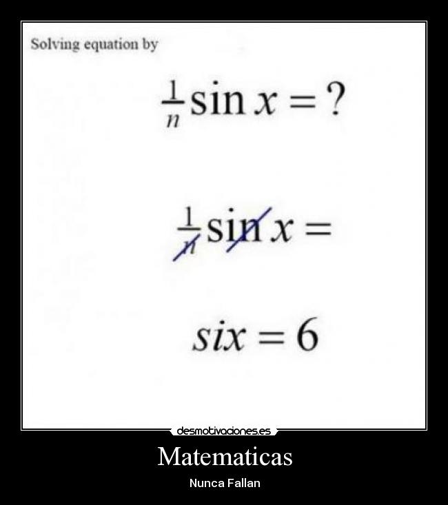 Matematicas - Nunca Fallan