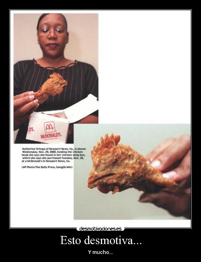 Esto desmotiva... - Y mucho...