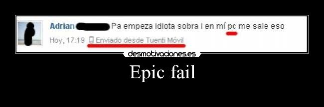 Epic fail -