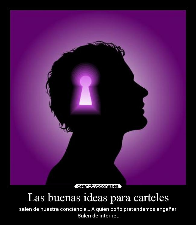 Las buenas ideas para carteles -