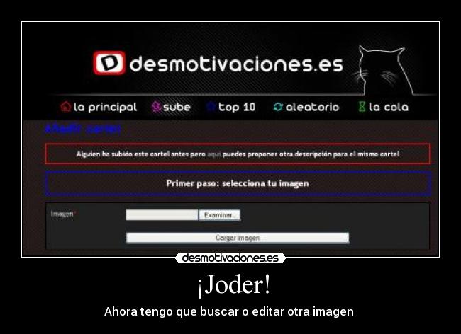 ¡Joder! - Ahora tengo que buscar o editar otra imagen