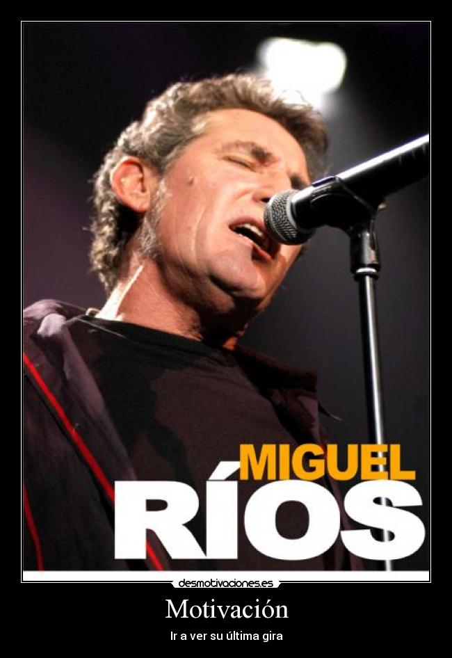 Motivación - Ir a ver su última gira