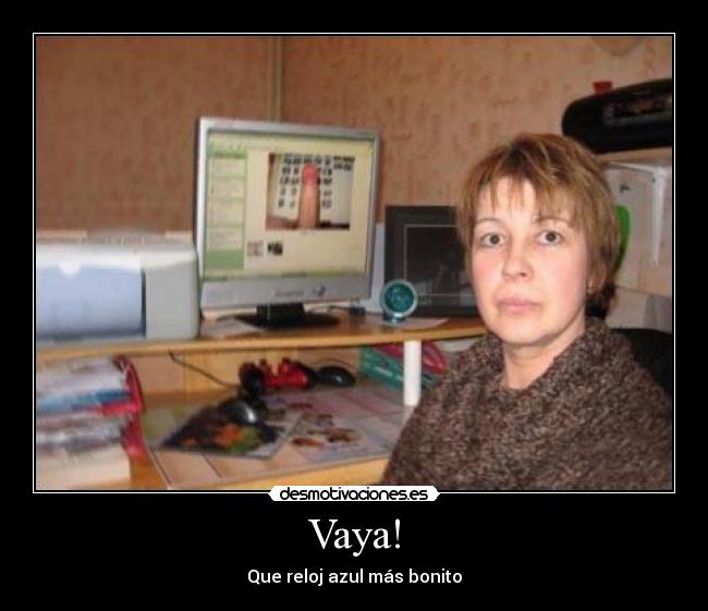 Vaya! - Que reloj azul más bonito