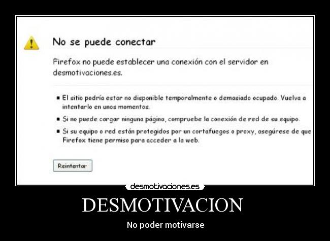 DESMOTIVACION - No poder motivarse