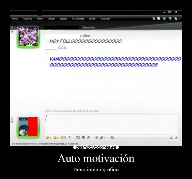 Auto motivación - Descripción gráfica