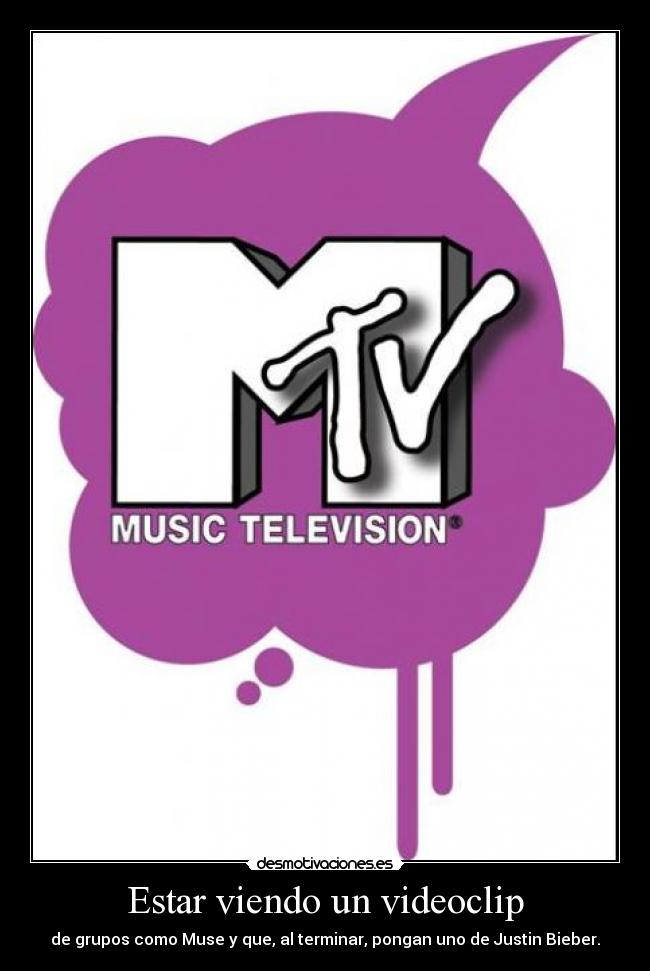 Estar viendo un videoclip - 