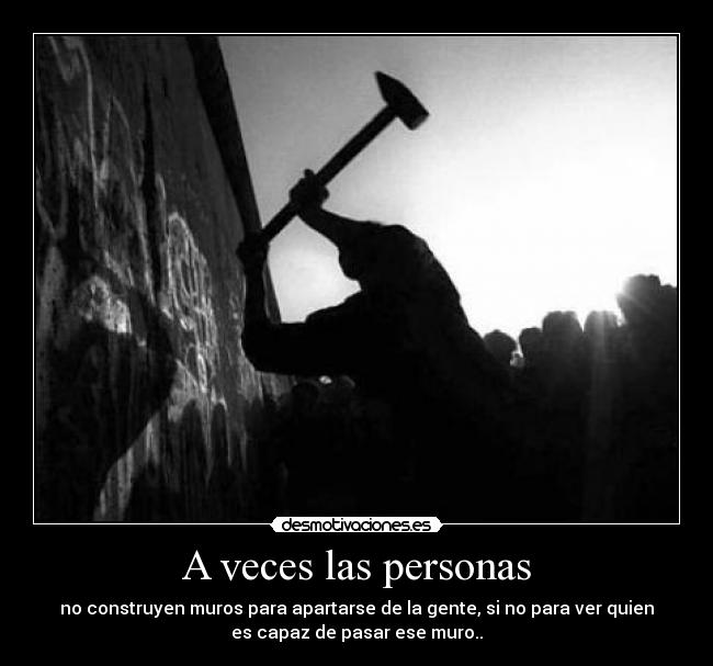 A veces las personas -
