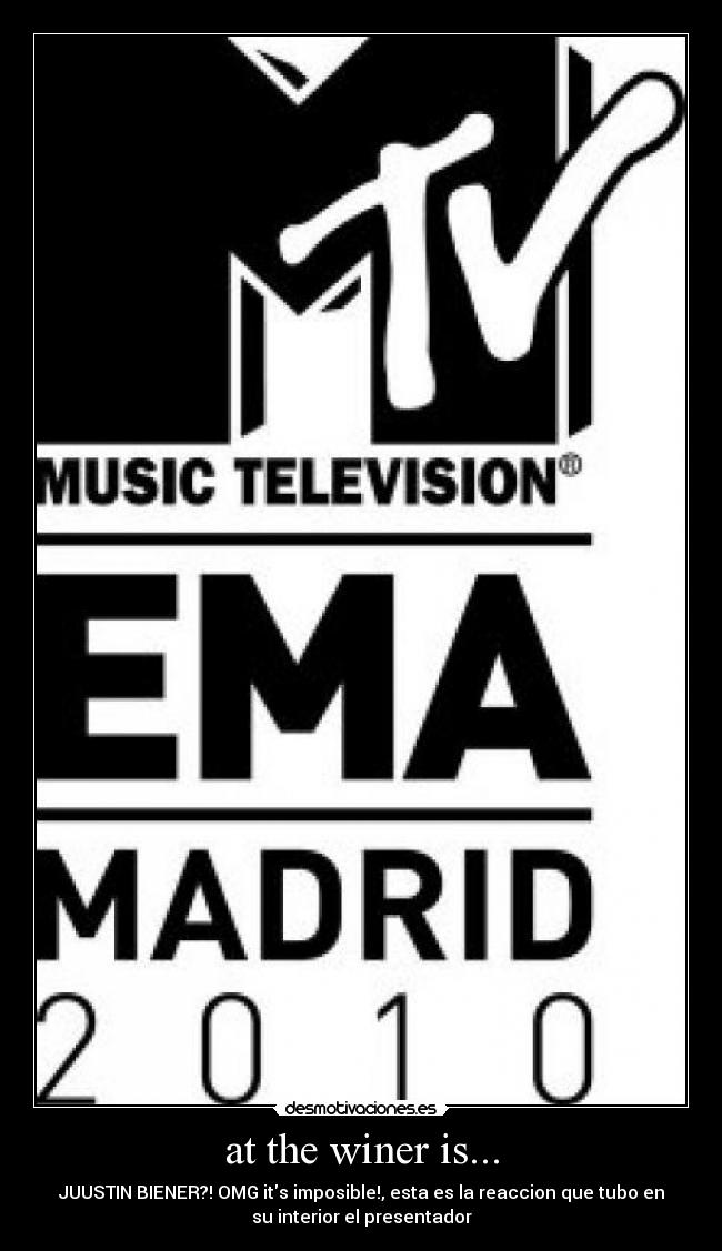 at the winer is... - 