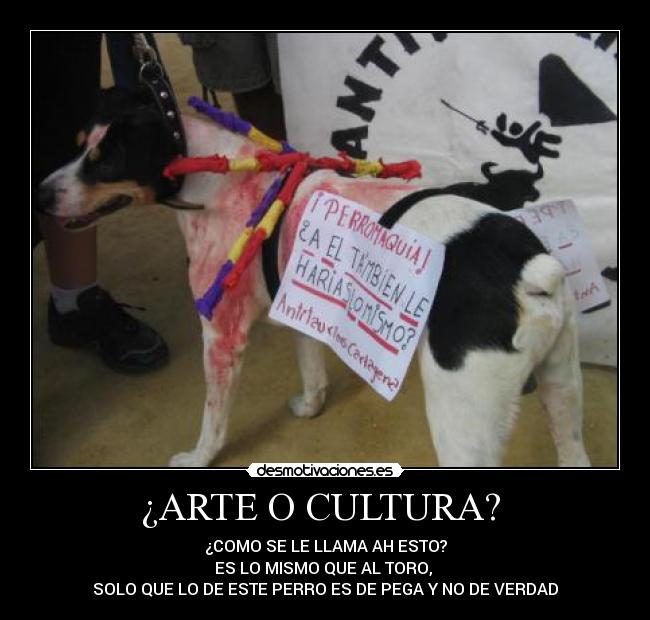 ¿ARTE O CULTURA? -