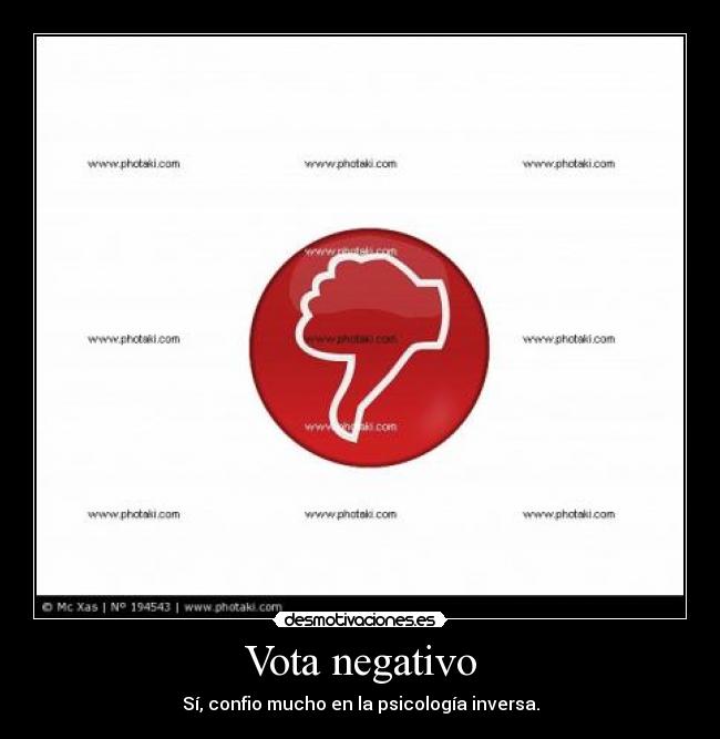 Vota negativo - 