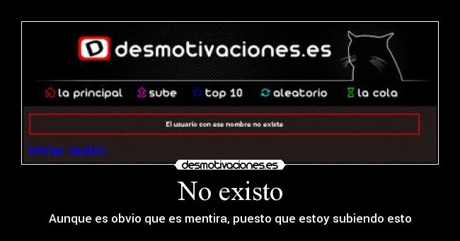 No existo - 