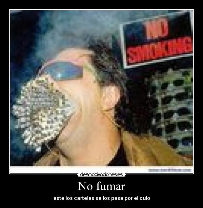 No fumar -