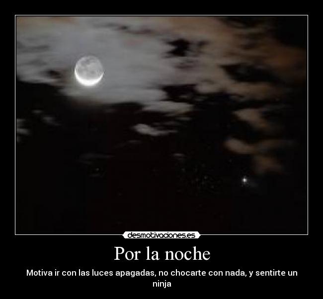Por la noche -