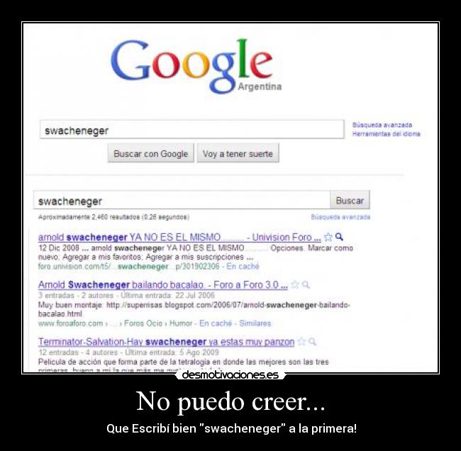 No puedo creer... -