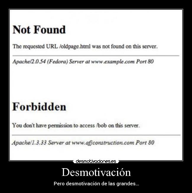 Desmotivación - Pero desmotivación de las grandes...