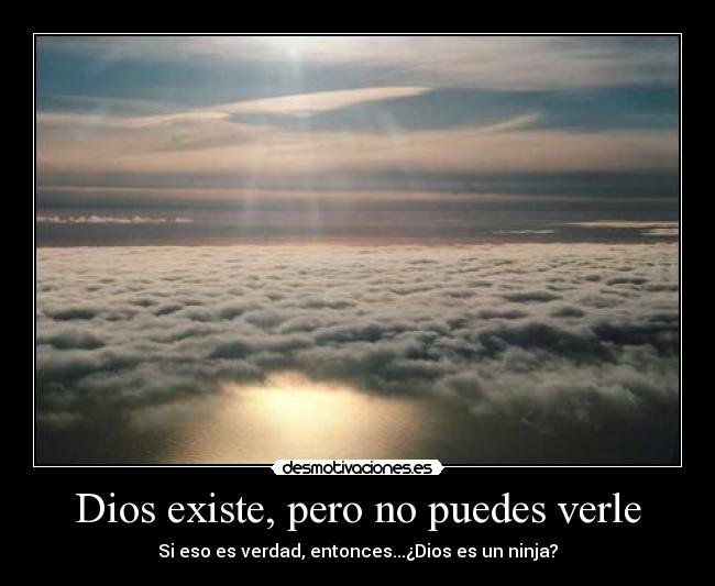 carteles dios dios ninja nube desmotivaciones