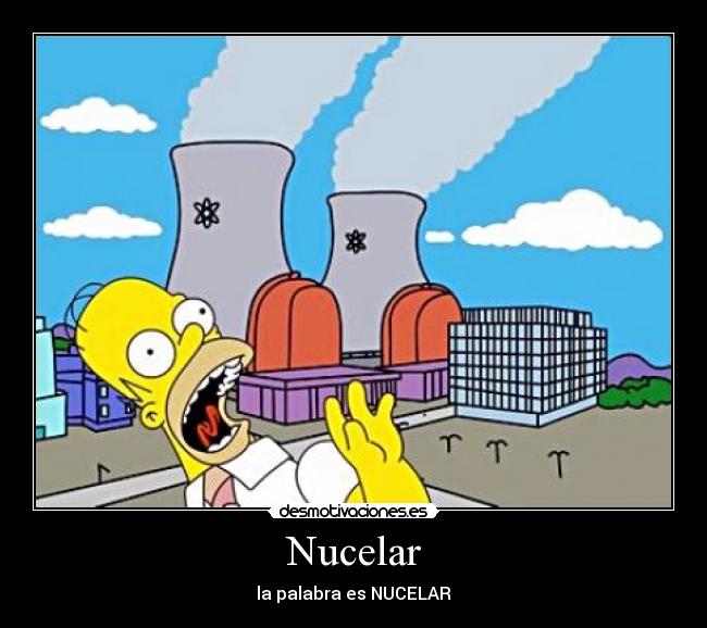 carteles nucelar los simpson desmotivaciones