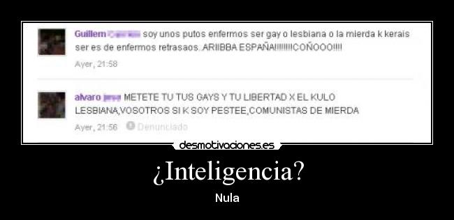 ¿Inteligencia? - Nula