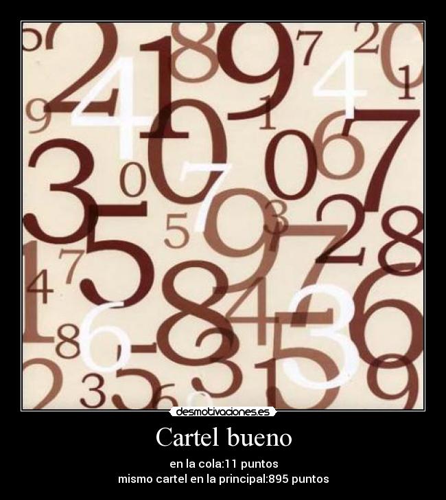 Cartel bueno -