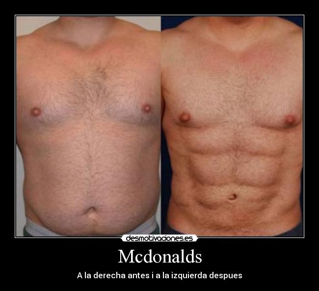 Mcdonalds - A la derecha antes i a la izquierda despues
