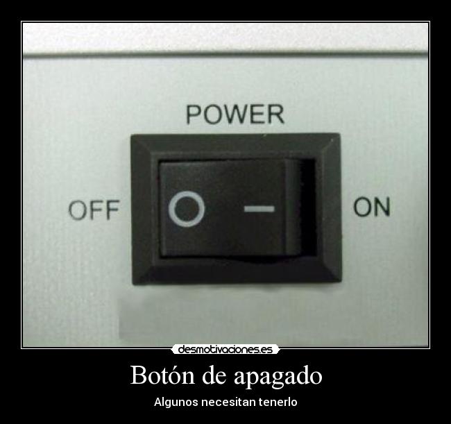 Botón de apagado - 
