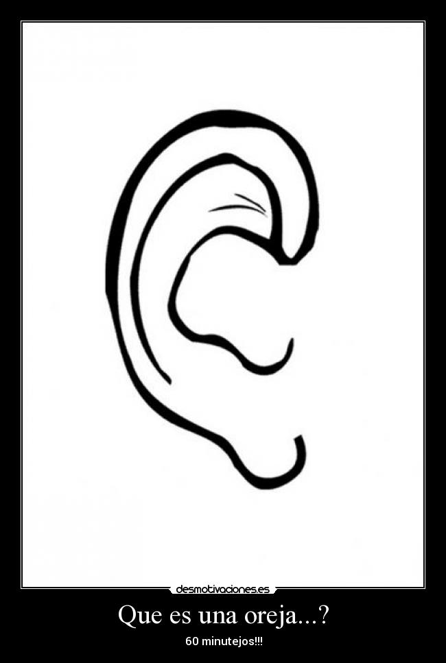 Que es una oreja...? -