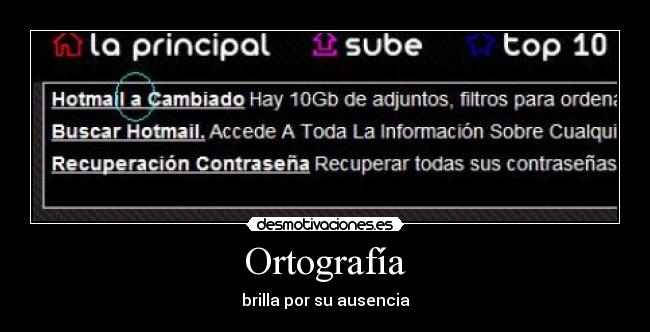 carteles ortografia brilla por ausencia desmotivaciones