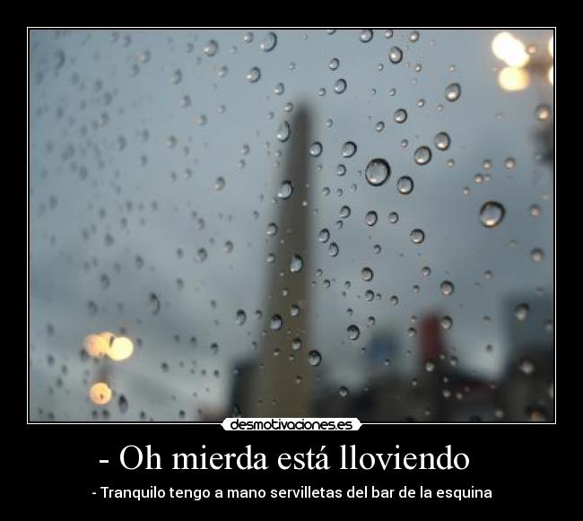 carteles lluvia desmotivaciones