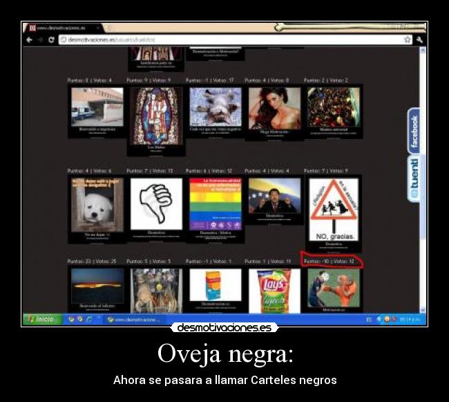 Oveja negra: - Ahora se pasara a llamar Carteles negros