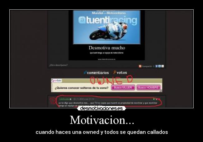Motivacion... - cuando haces una owned y todos se quedan callados