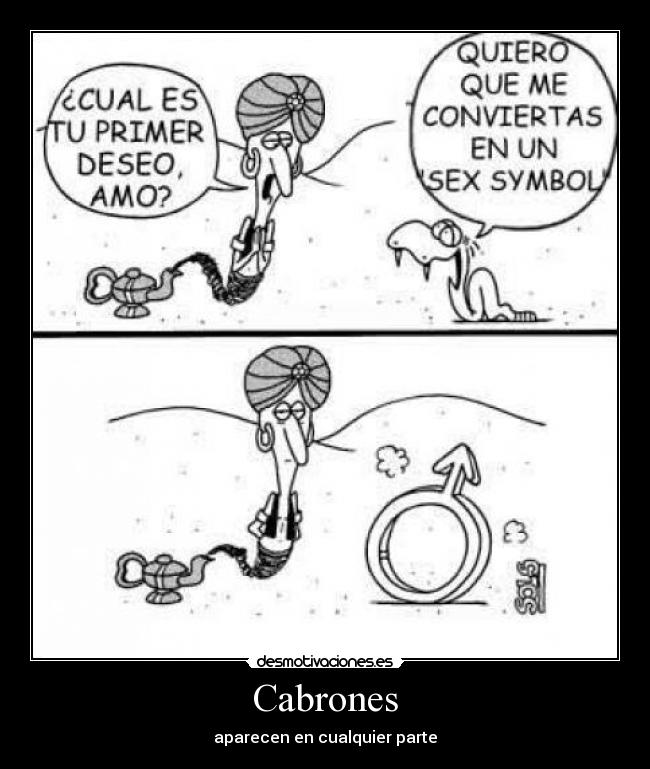 Cabrones - aparecen en cualquier parte