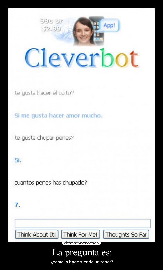 carteles cleverbot desmotivaciones