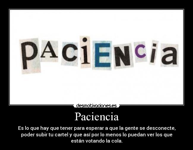 Paciencia -