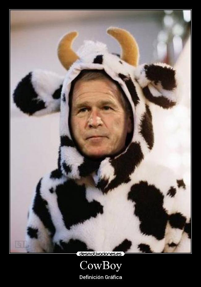 carteles cowboychico-vaca para los quee pillen desmotivaciones