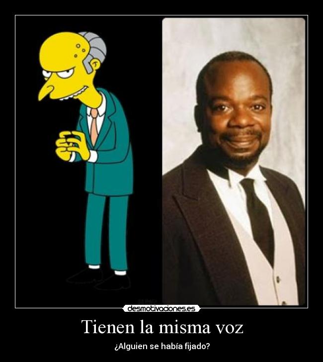 Tienen la misma voz - 