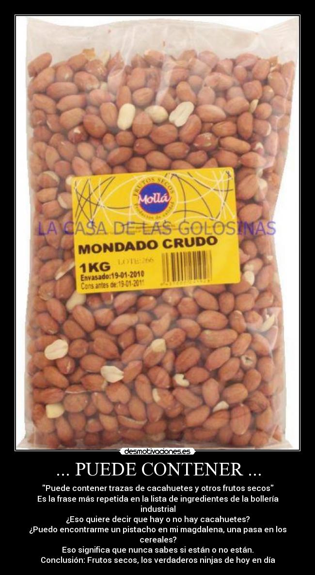 ... PUEDE CONTENER ... -