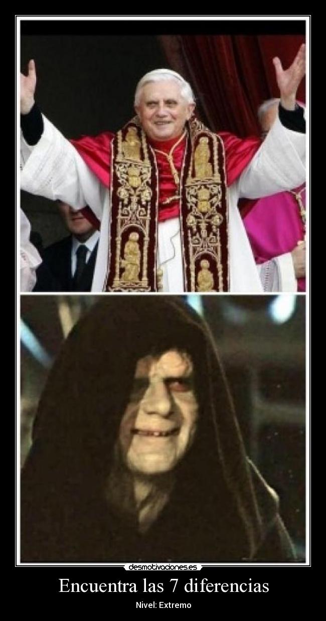 carteles papa emperador palpatine diferencias desmotivaciones