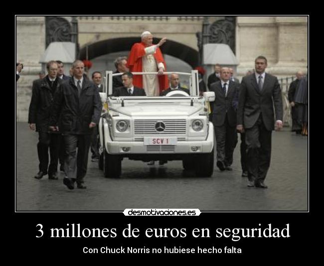 3 millones de euros en seguridad -