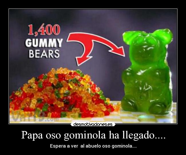Papa oso gominola ha llegado.... - 