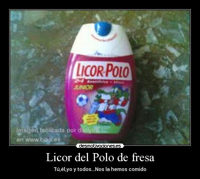 Licor del Polo de fresa -