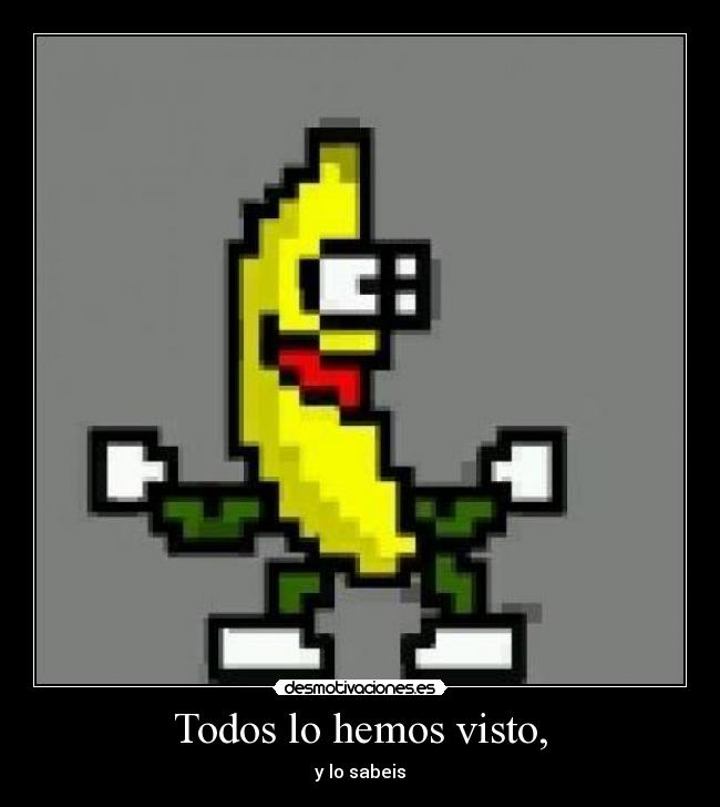 Todos lo hemos visto, - 