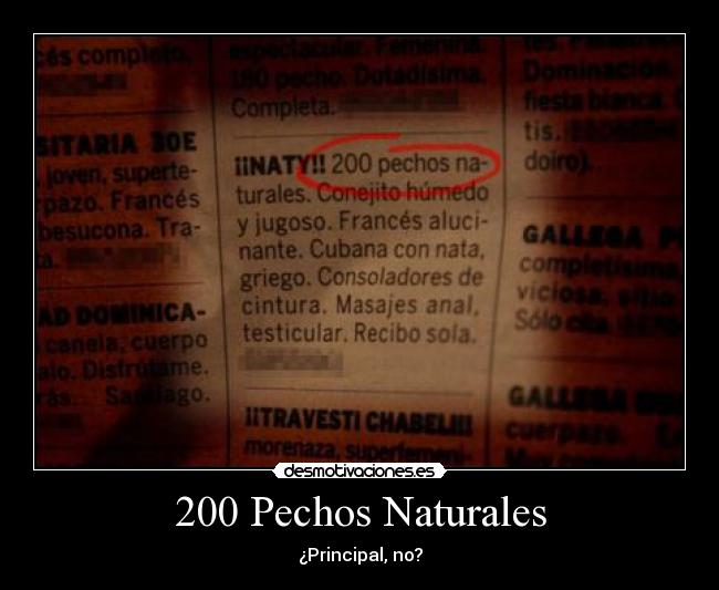 200 Pechos Naturales -