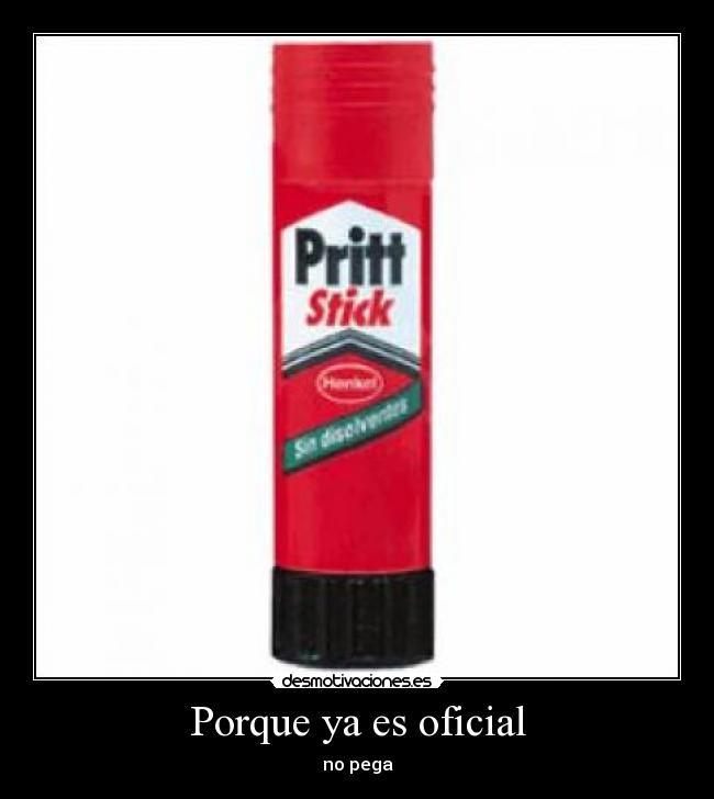 Porque ya es oficial - 