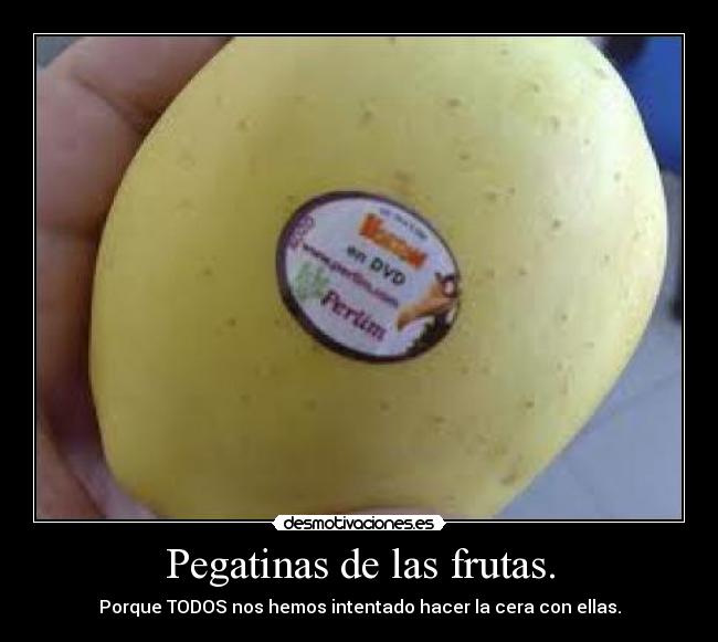 Pegatinas de las frutas. - 