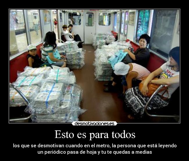 carteles periodico metro desmotivaciones