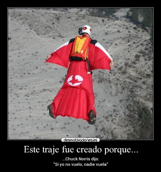 Este traje fue creado porque... -